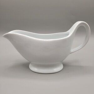 BIA Cordon Bleu White Ceramic Sauce Boat Gravy Boat French Country Kitchen